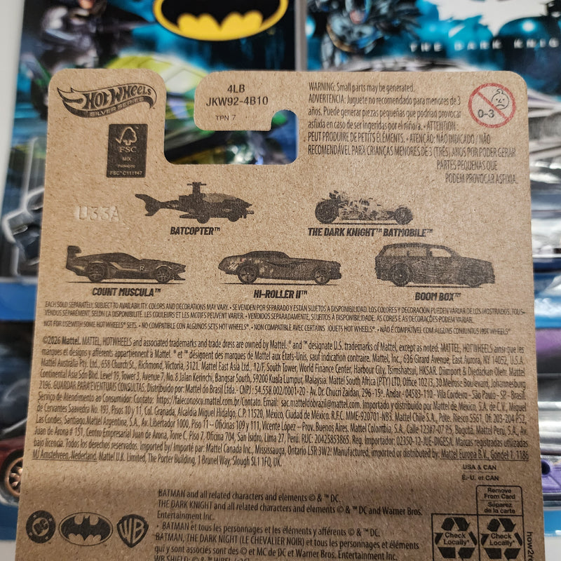 5 Car Set Batman * 2026 Hot Wheels Silver Series