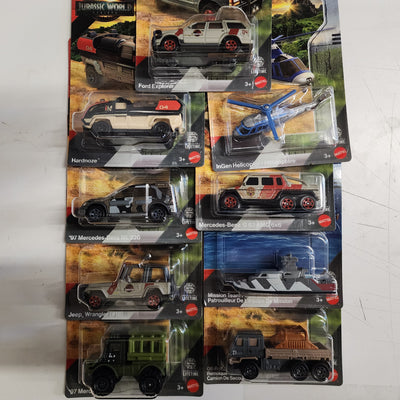 9 Car Set * Jurassic Park World Rebirth * 2025 Matchbox