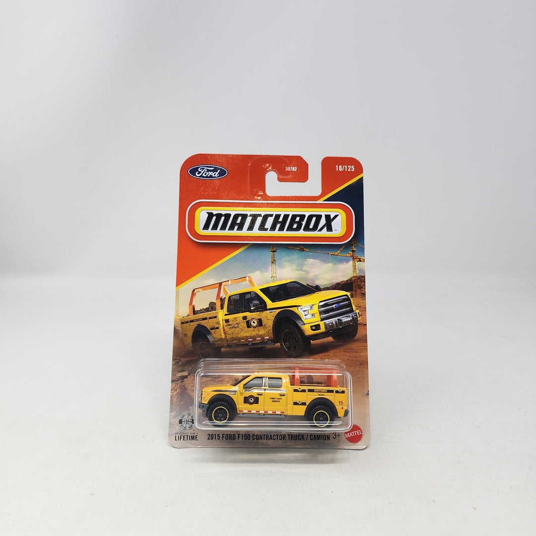 2015 Ford F-150 Contractor Truck #18 * Yellow * 2026 Matchbox