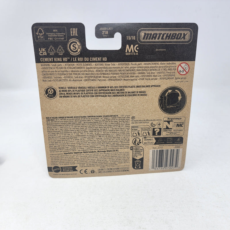 Cement King HD 15/16 * 2025 Matchbox Working Rigs Case G