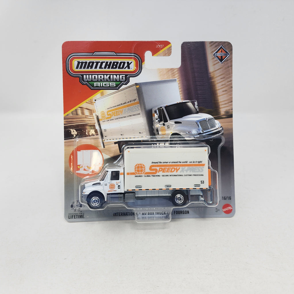 International MV Box Truck 16/16 * 2025 Matchbox Working Rigs Case