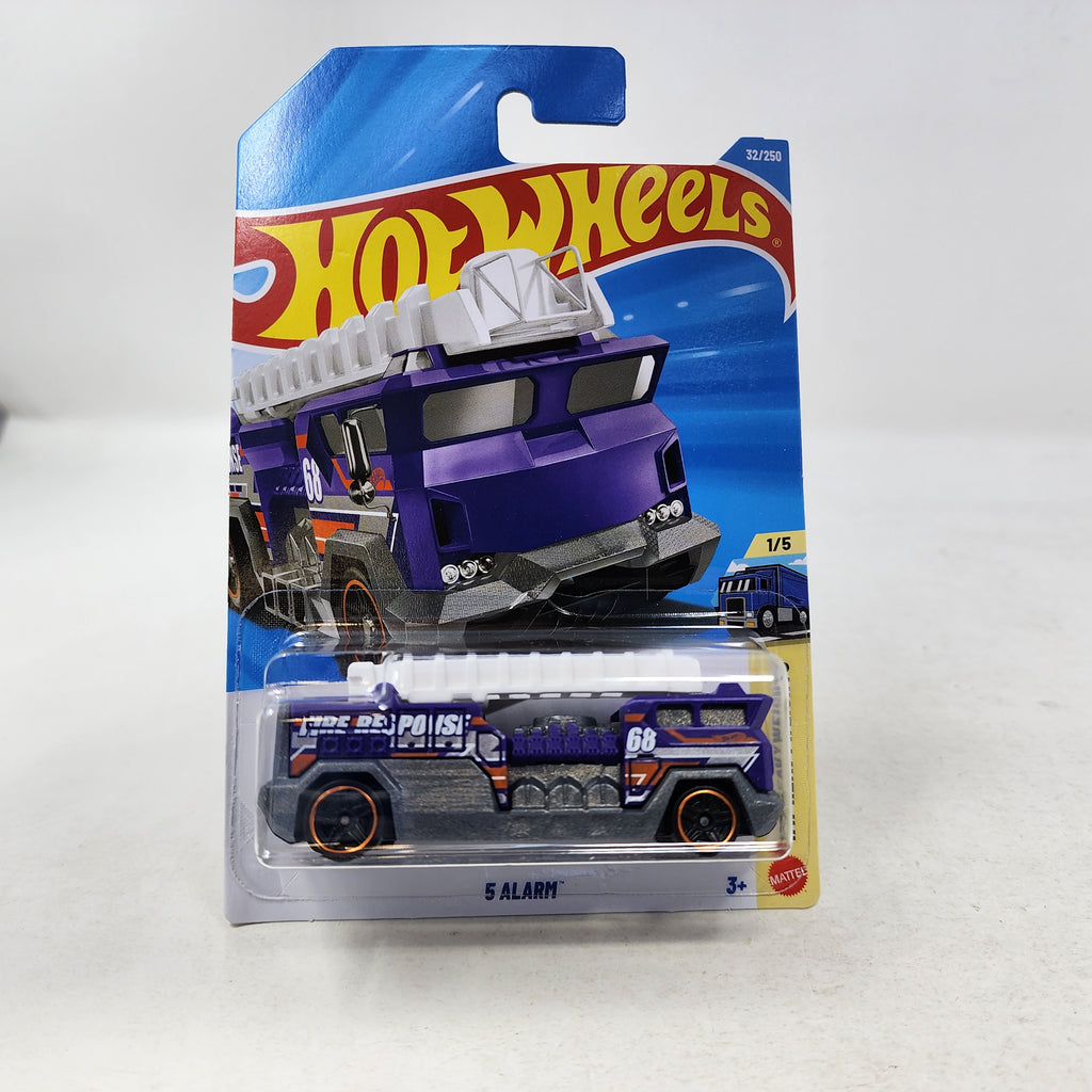 5 Alarm #32 * Purple * 2026 Hot Wheels Case B – Wheelcollectors LLC