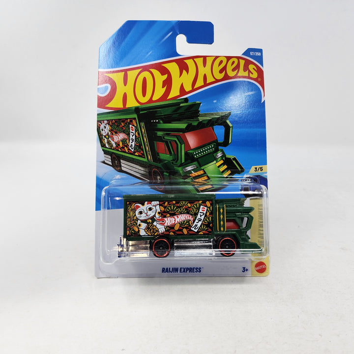 Raijin Express #57 * Green * 2026 Hot Wheels Case B