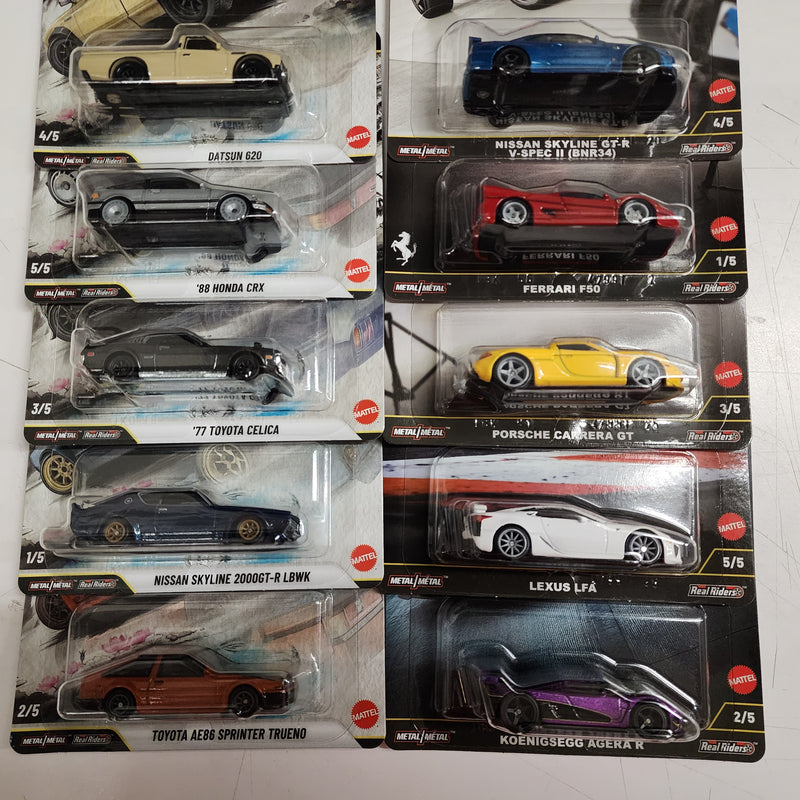 THE BUNDLE * Complete 5 Car Set TIMELESS ICONS & JAPAN 5 * 2025 Hot Wheels Car Culture