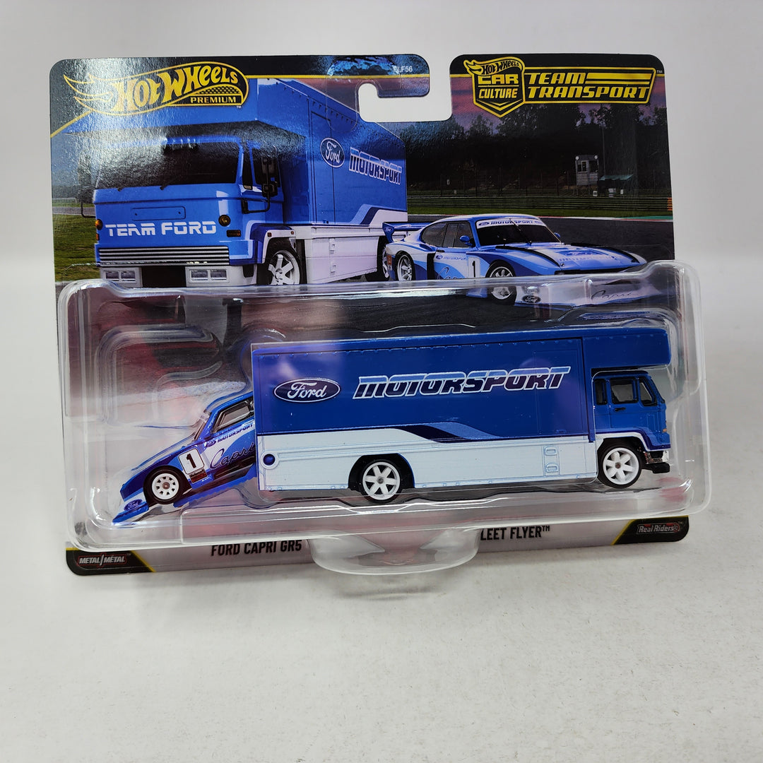 Ford Capri GR5 & Fleet Flyer * 2026 Hot Wheels Team Transport Car