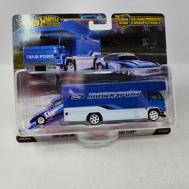 Ford Capri GR5 & Fleet Flyer * 2026 Hot Wheels Team Transport Car