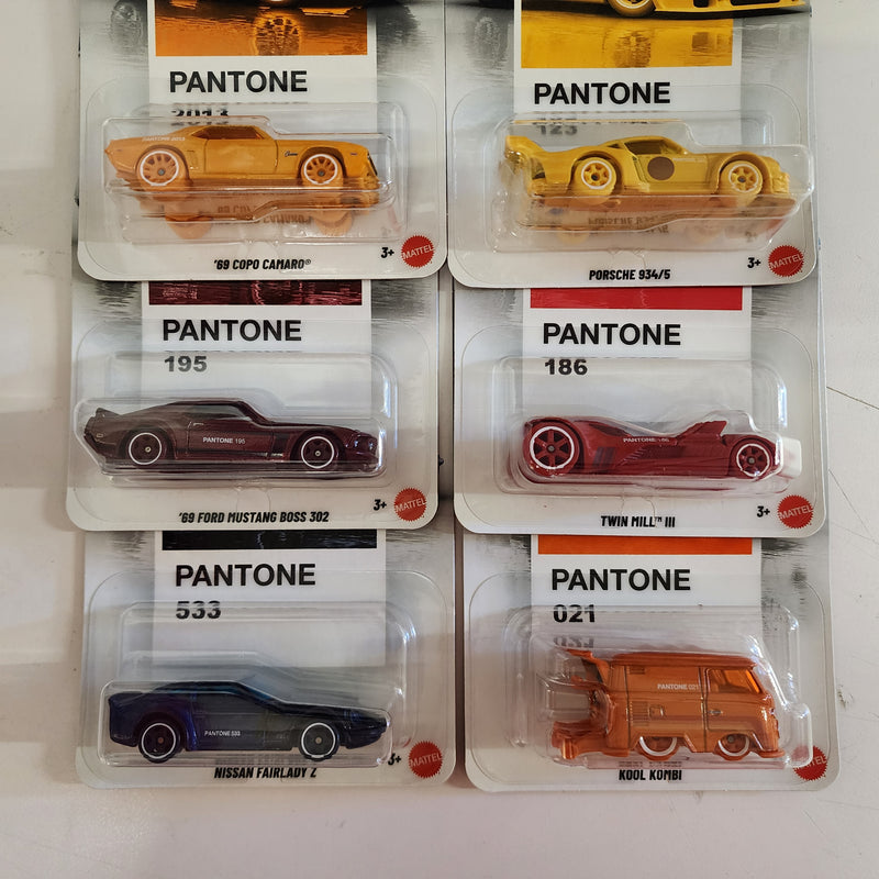 Pantone Complete 6 Car Set * 2026 Hot Wheels PANTONE Silver Series Case A