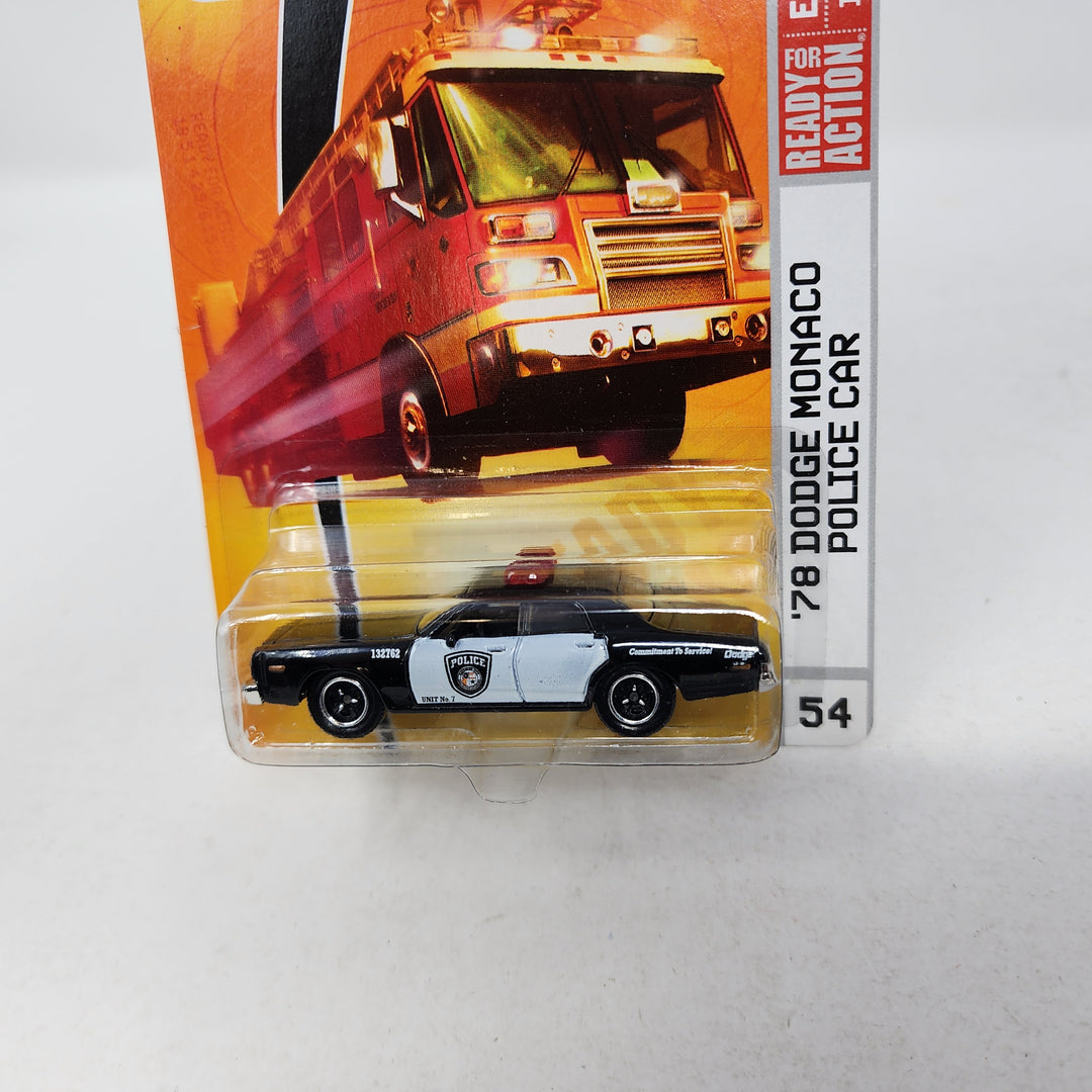 ホットウィール ★ 78 DODGE MONACO ハイウェイパトロールカー 78 dodge Monaco Police Car #54 * Police * Matchbox Basic Series