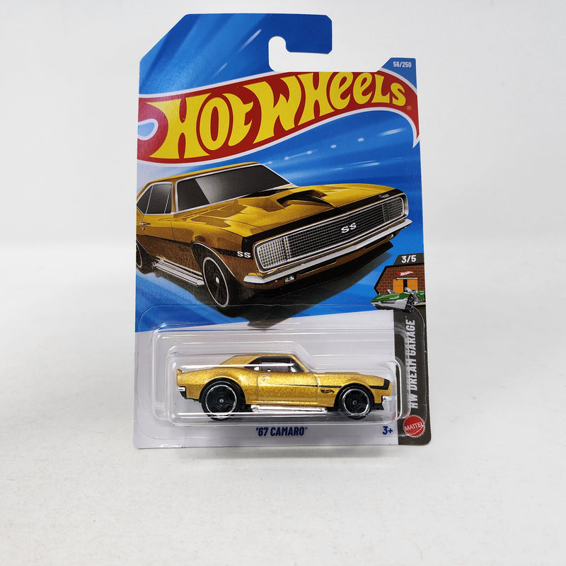 Hot Wheels California Custom '67 Camaro – Miniature 1/64, Chevrolet, Moulé Sous Pression (occasion Blister Jauni)