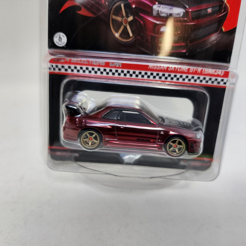 Nissan Skyline GT-R BNR34 * RED * Hot Wheels RLC Red Line Club