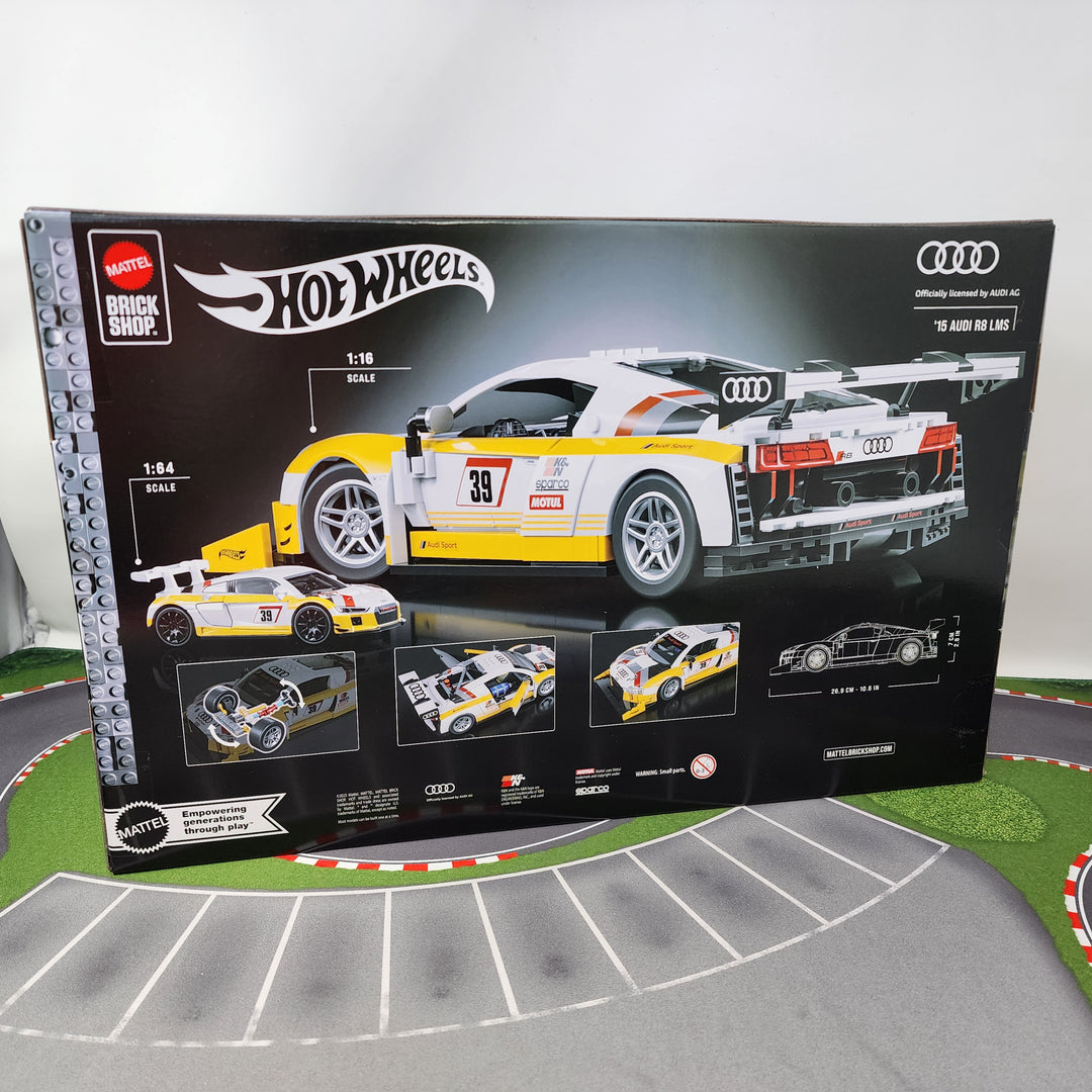 15 Audi R8 LMS * Hot Wheels Mattel Brick Shop – Wheelcollectors LLC