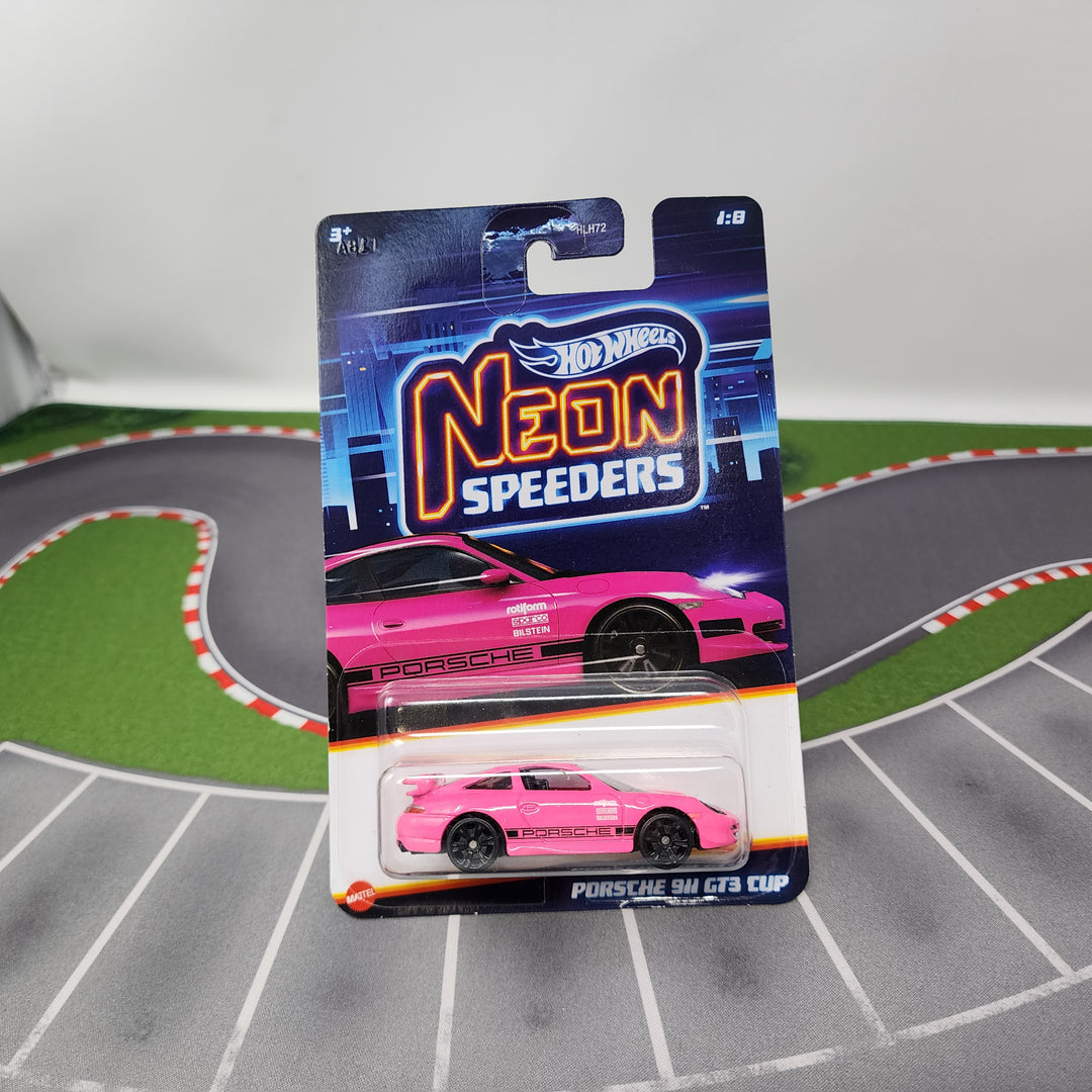 Porsche 911 GT3 Cup * PINK * Hot Wheels Neon Speeders