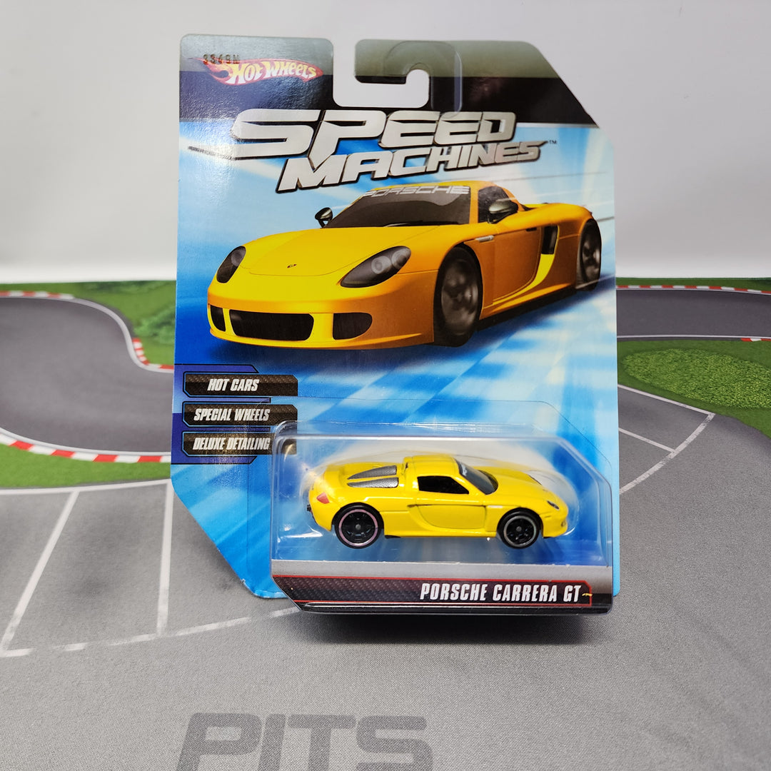ホットウィール　スピードマシーンズ　カレラGT　黄 Hot Wheels 2009 Speed Machines Porsche Carrera GT YELLOW 1/64 Nice