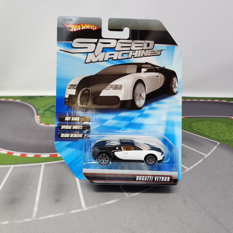Mattel ホットウィール SPEEDMACHINES ブガッテ イヴェイロン Bugatti Veyron * Black/White * Hot Wheels Speed Machines