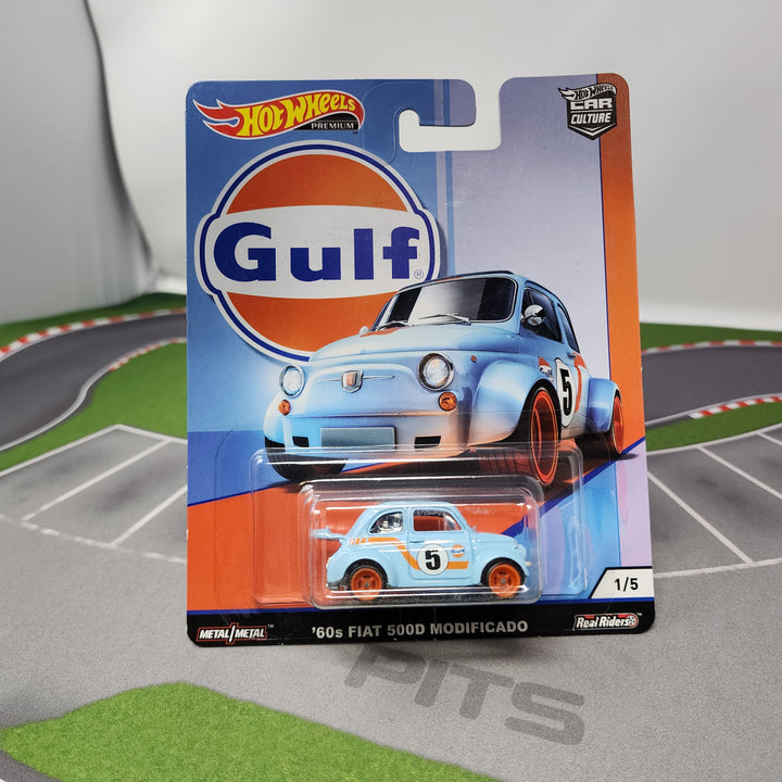 60's Fiat 500D Modificado 1/5 * Hot Wheels Car Culture Gulf