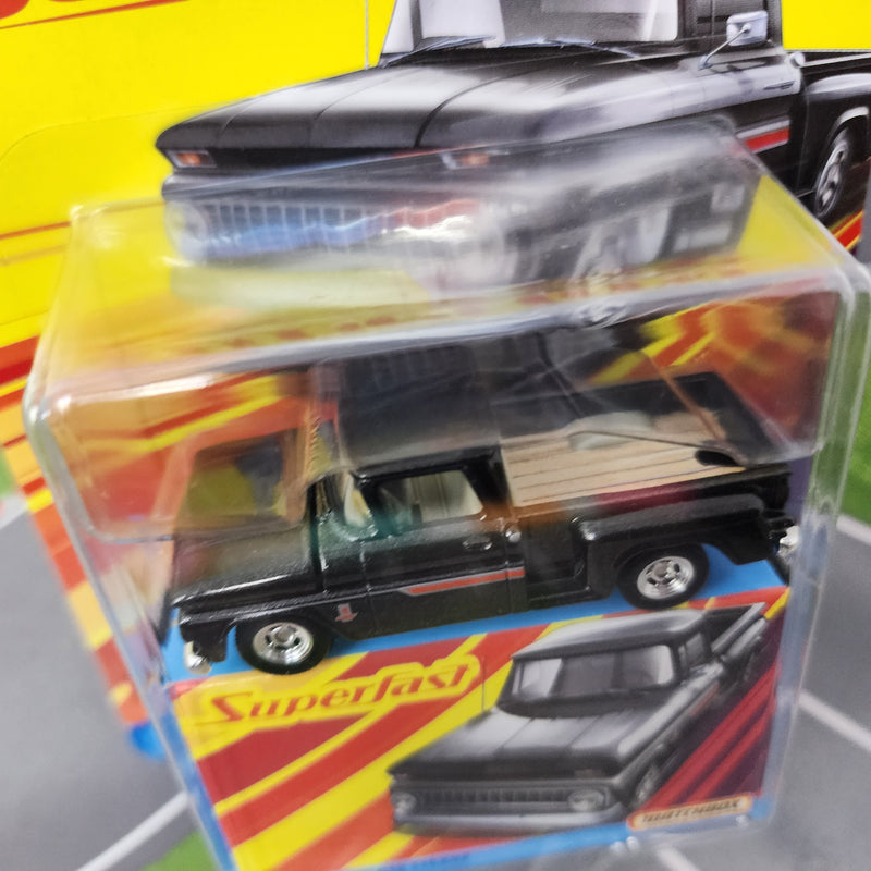 マッチボックス　superfast 1963 CHEVY C10 希少　レア 1963 Chevy C10 Pickup * Black * Matchbox Superfast