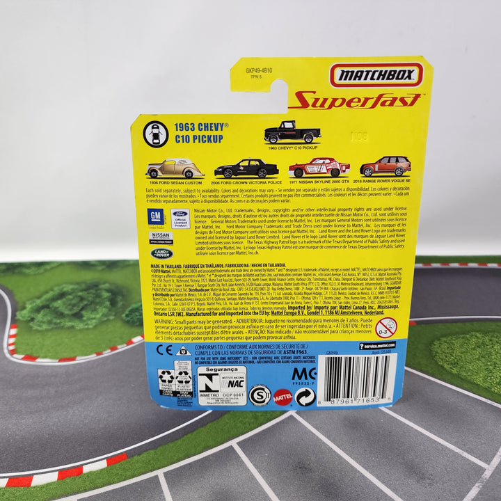 1963 Chevy C10 Pickup * Black * Matchbox Superfast
