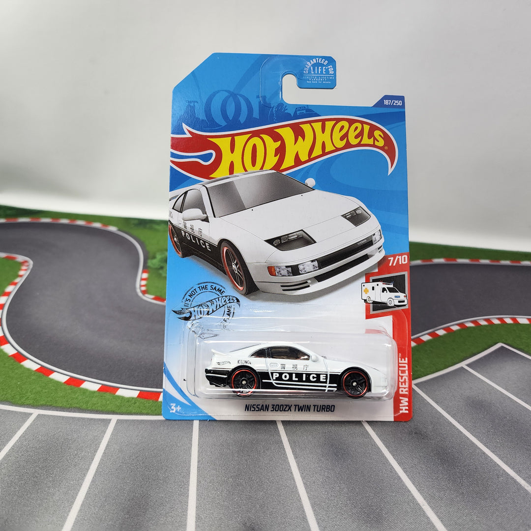 Nissan 300ZX Twin Turbo POLICE #187 * White * 2020 Hot Wheels