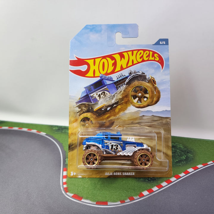 Hot Wheels Baja Bone Shaker - Série HW Art Cars 2023 - Modèle HKH47 - Carte Courte - Boîte Neuve