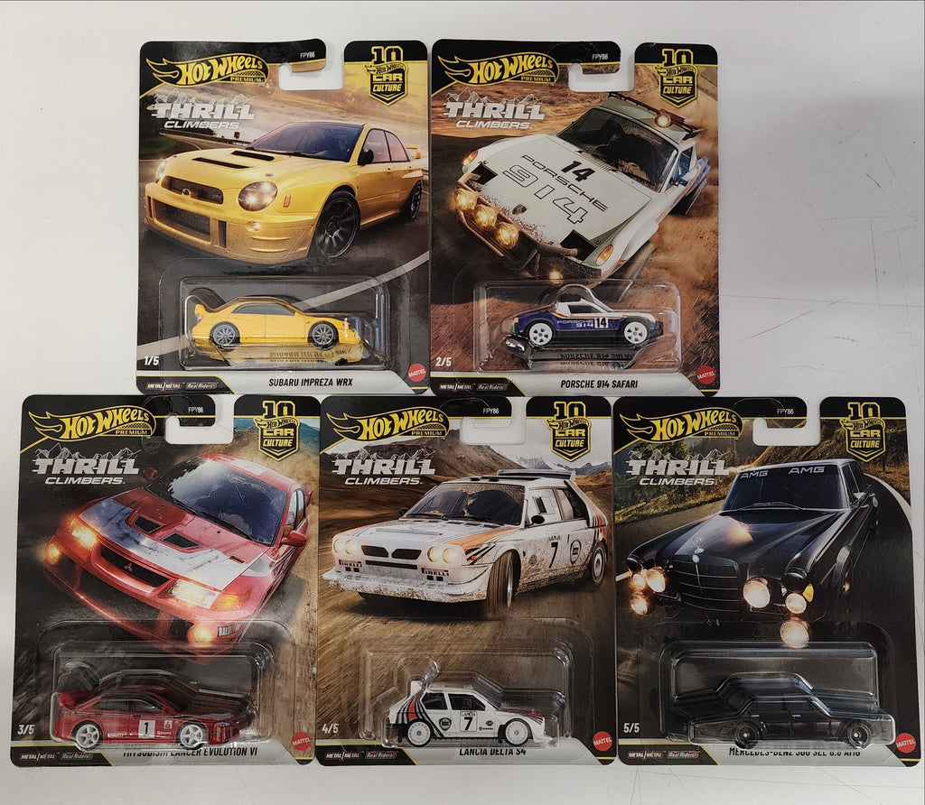 Thrill Climbers * 5 Car Set * 2026 Hot Wheels Car Culture * Case Q