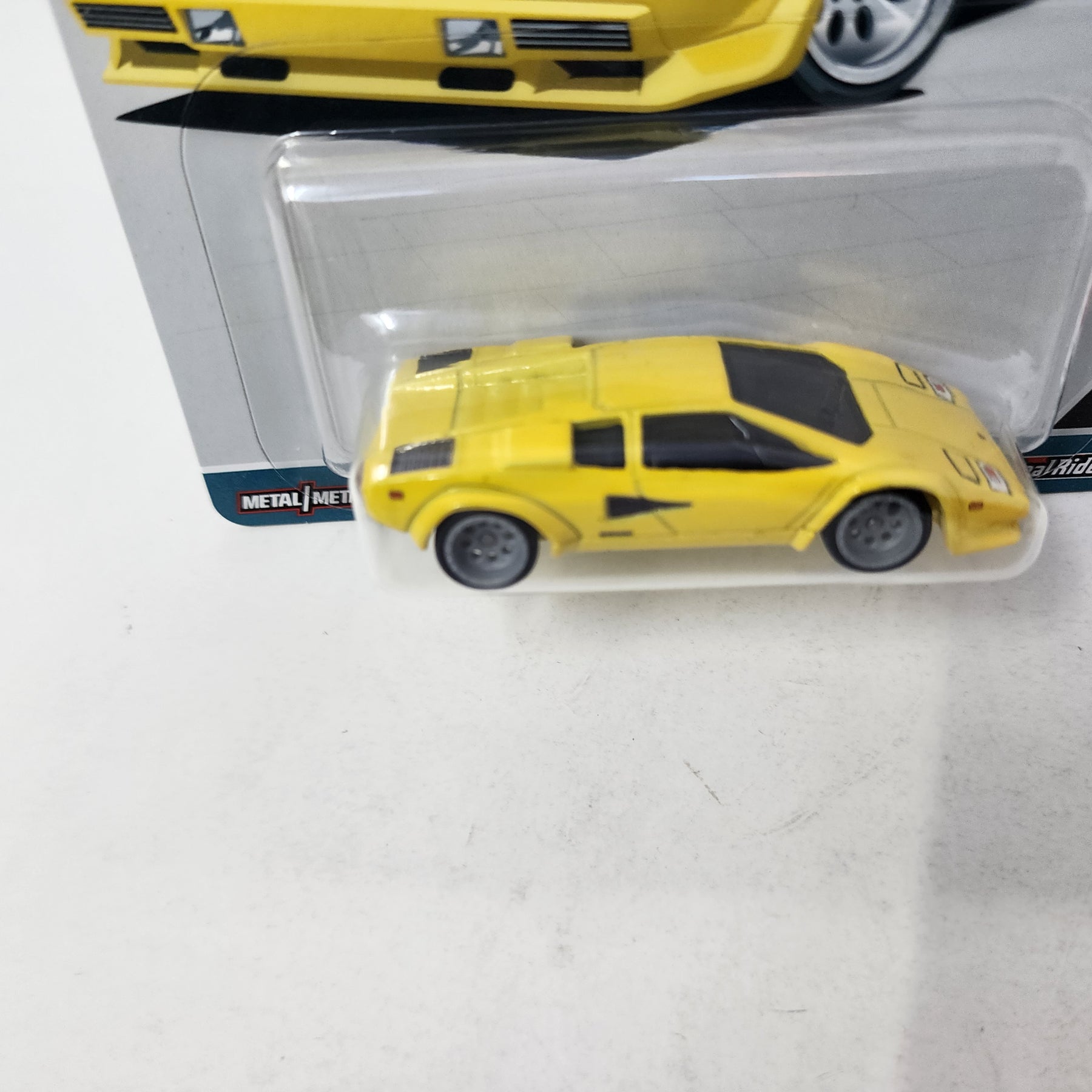 Custom Countach Model Lamborghini Countach LP 5000 QV * Yellow * Hot Wheels Car Culture Spet ...