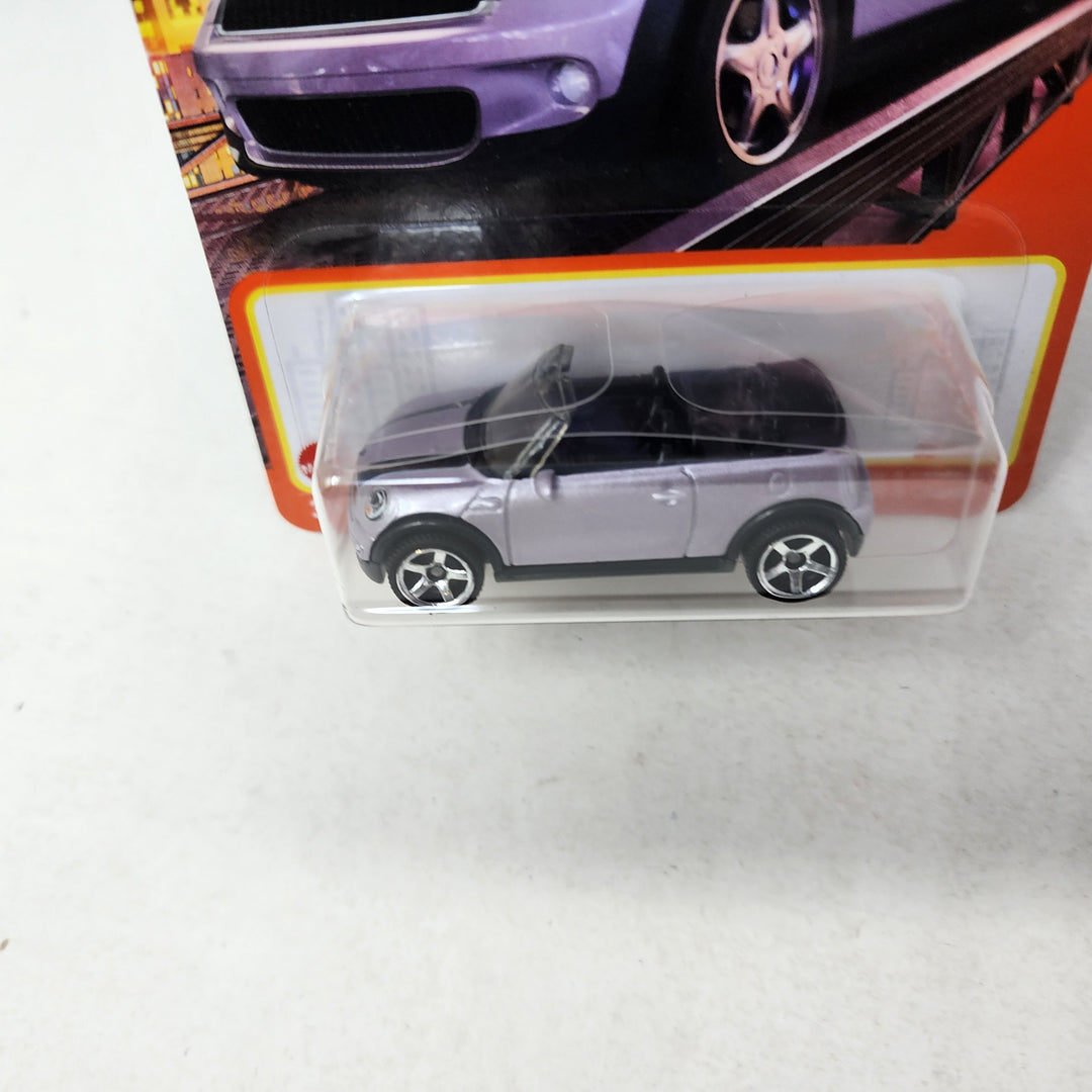 2010 Mini Cooper S Cabrio #52 * Light Purple * Matchbox Basic