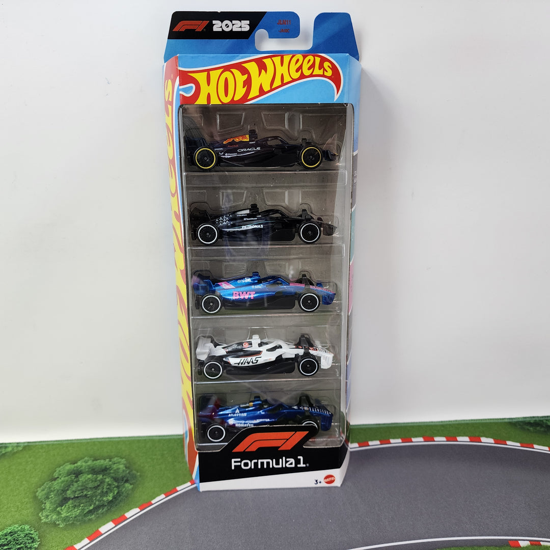NEW!! 2025 F1 Cars Formula 1 * 5 Pack * 2026 Hot Wheels Formula 1