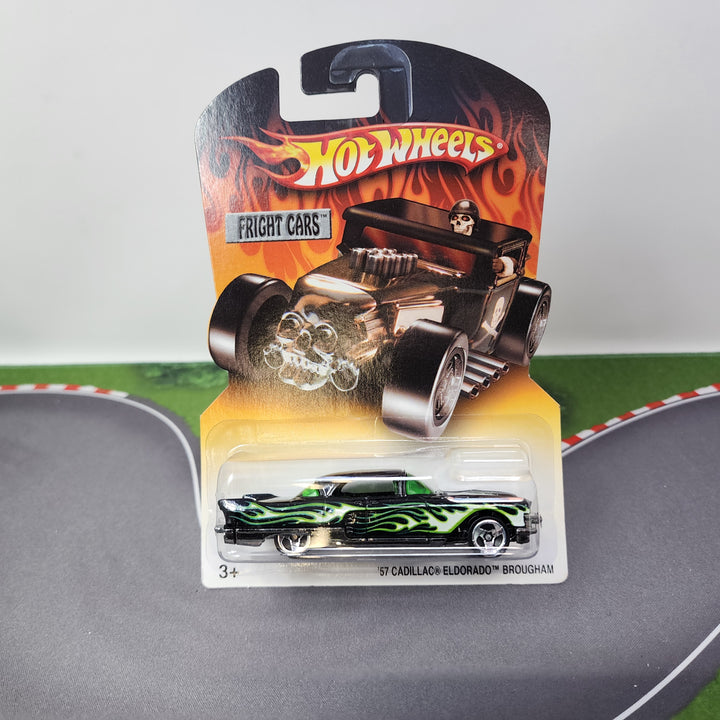 57 Cadillac Eldorado Brougham * black / green * Hot Wheels Fright