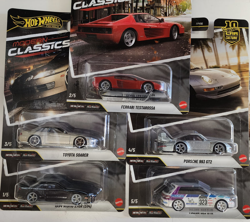 NEW! MODERN CLASSICS * 5 Car Set * 2026 Hot Wheels Car Culture