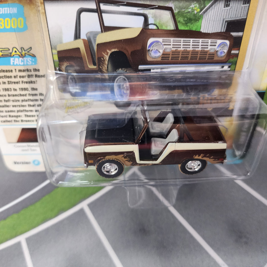 1968 Ford Bronco * Brown * Johnny Lightning Street Freaks OFF ROAD