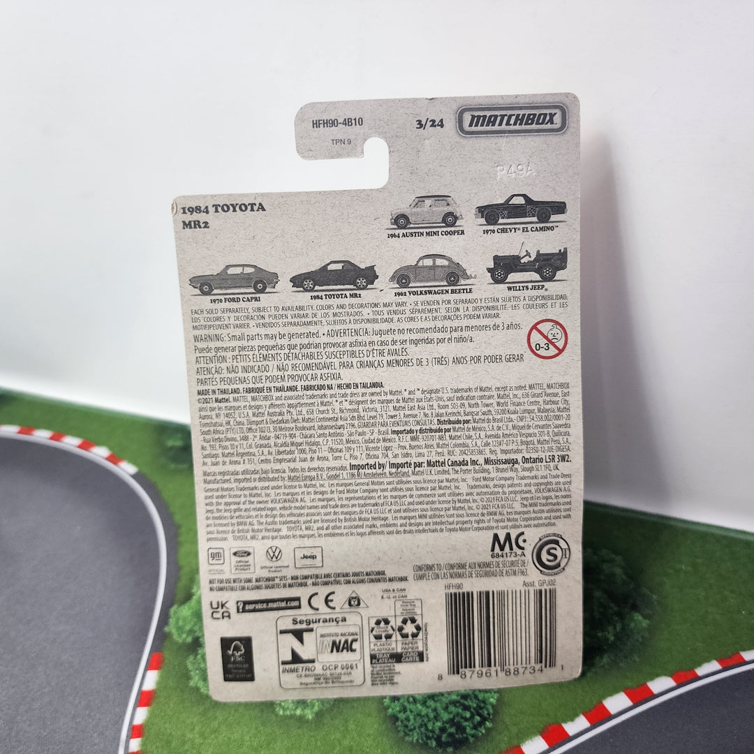 1984 Toyota MR2 * Blue * Matchbox – Wheelcollectors LLC