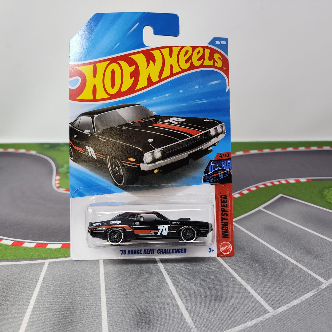 70 Dodge HEMI Challenger #38 * Black * 2026 Hot Wheels Case H