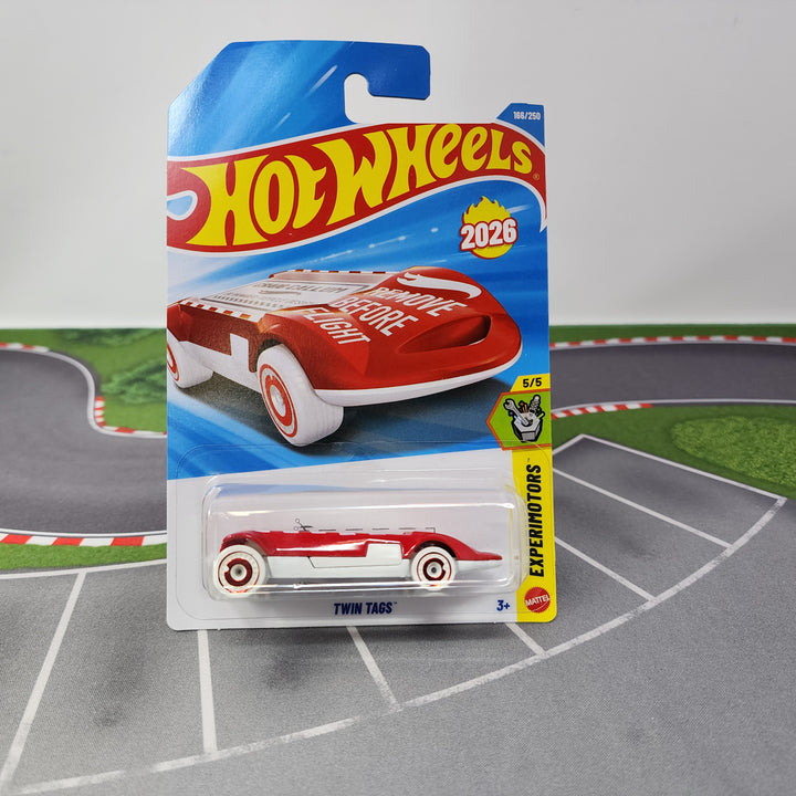 Twin Tags #166 * Red * 2026 Hot Wheels Case H – Wheelcollectors LLC