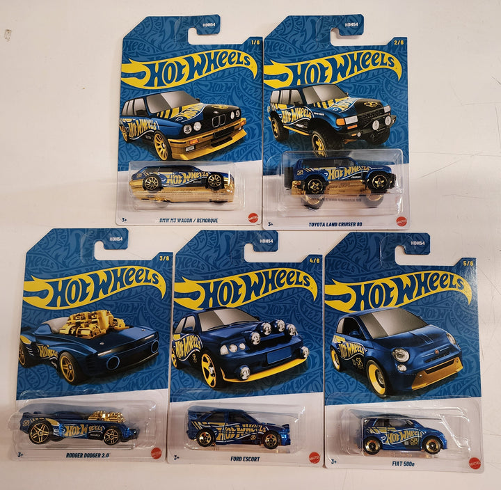 New Mix 2 * 5 Car Base Set * 2026 Hot Wheels Pearl & Chrome 58th