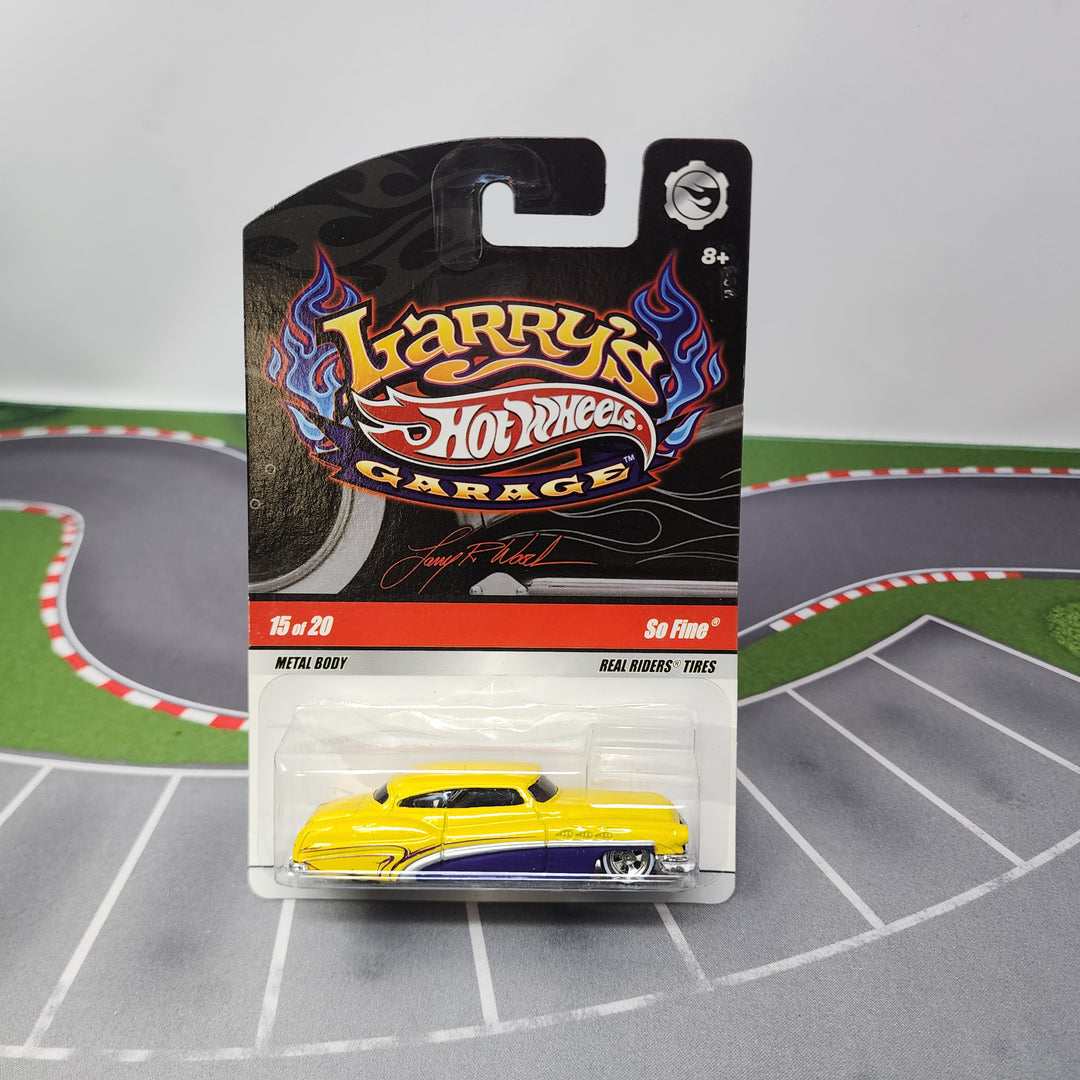 Larry's Hot Wheels ホットウィール　SO FINE So Fine #15 * Yellow * Hot Wheels Premium Larry's Garage