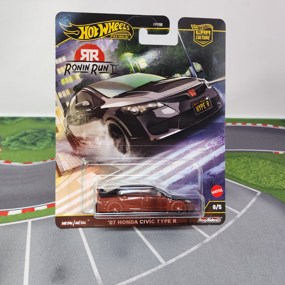07 Honda Civic Type R 0/5 * Black CHASE * Hot Wheels Car Culture