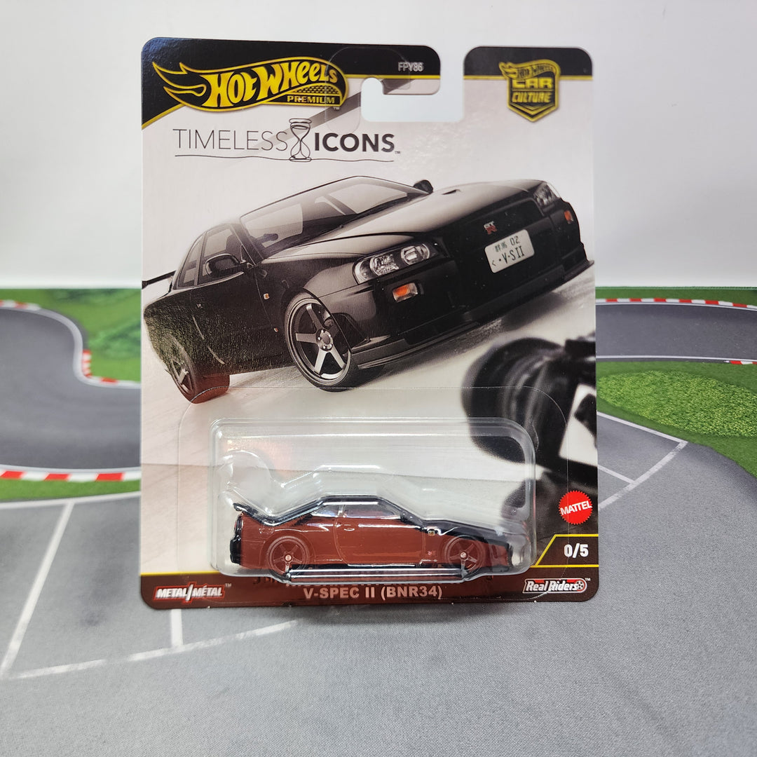 V-Spec II Nissan Skyline GT-R R34 0/5 * Black CHASE * Hot Wheels