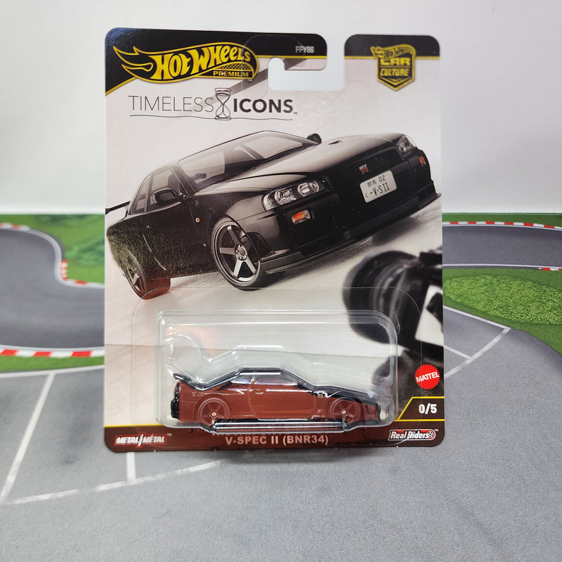 V-Spec II Nissan Skyline GT-R R34 0/5 * Black CHASE * Hot Wheels