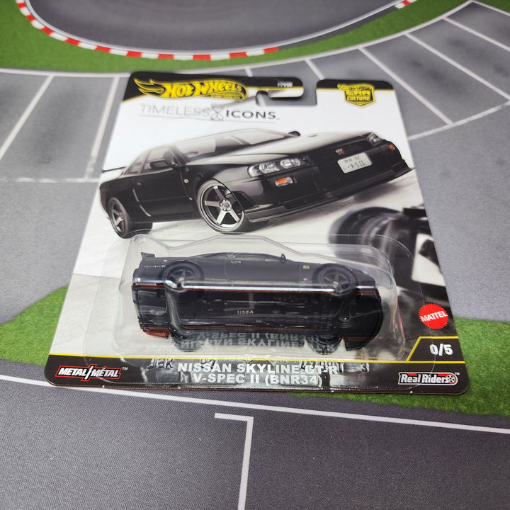 V-Spec II Nissan Skyline GT-R R34 0/5 * Black CHASE * Hot Wheels