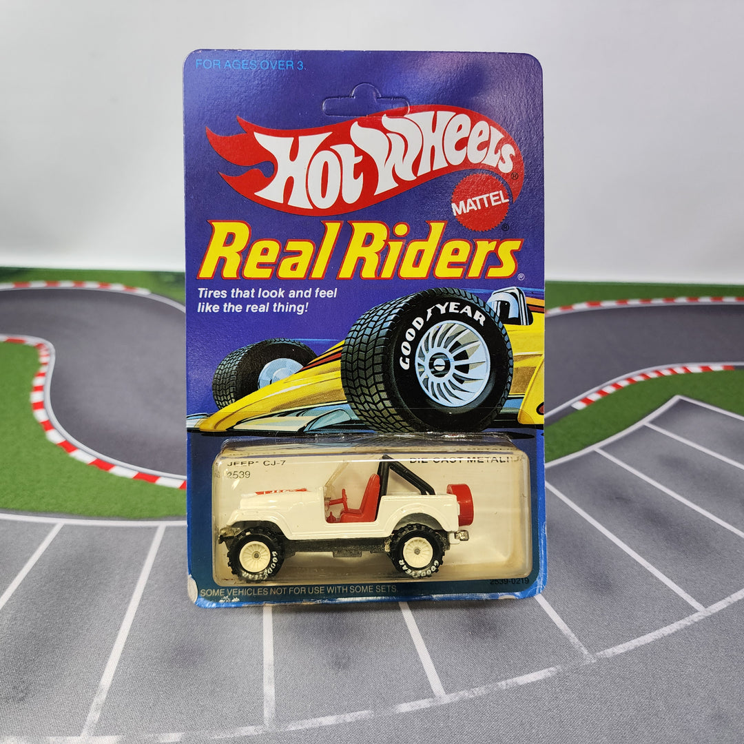 HotWheels ハイウェイホウラー　Real Ridersシリーズ7 Jeep CJ-7 2539 * Hot Wheels Real Riders 1982 Malaysia