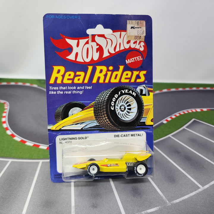 Lightning Gold 4372 * Hot Wheels Real Riders 1983 Malaysia