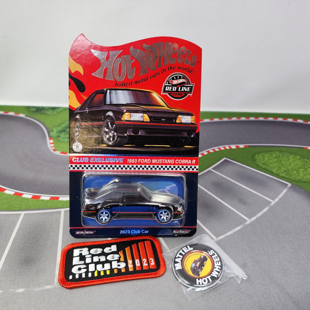 1993 Ford Mustang Cobra R w/ Pin & Patch * Hot Wheels Red Line