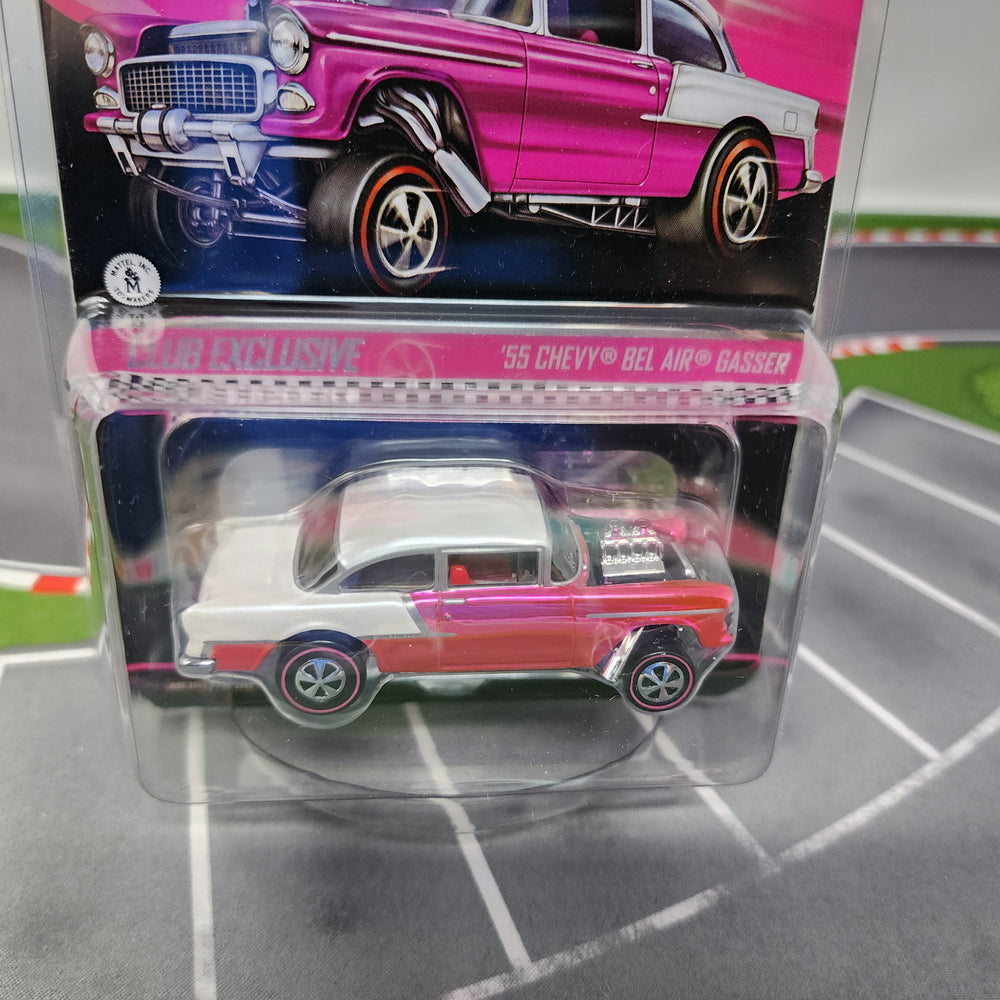 55 Chevy Bel Air Gasser * PINK * Hot Wheels Red Line Club RLC Club