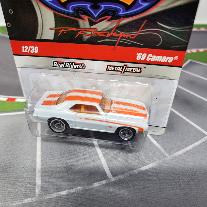 69 Chevy Camaro * White * Hot Wheels Phil's Garage