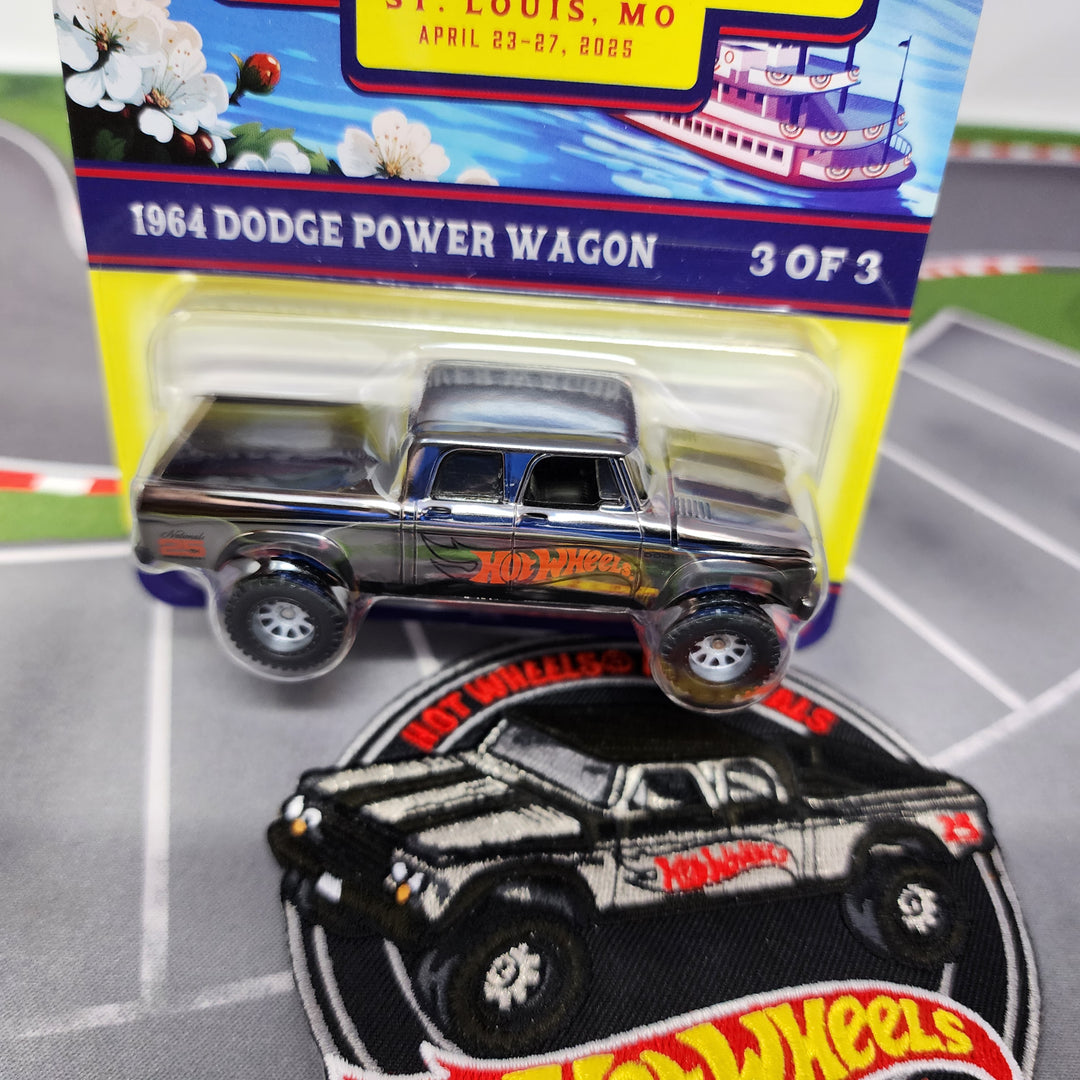 ホットウィール　1964 ダッジパワーワゴン　・チケットカー 1964 Dodge Power Wagon w/ Patch * Hot Wheels 25th Collectors
