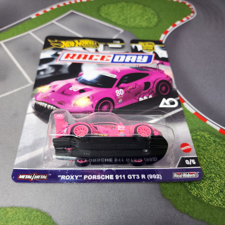 ホットウィール ROXY PORSHE 911 GT3 R Roxy Porsche 911 GT3 R 992 * PINK CHASE * Hot Wheels Car Culture