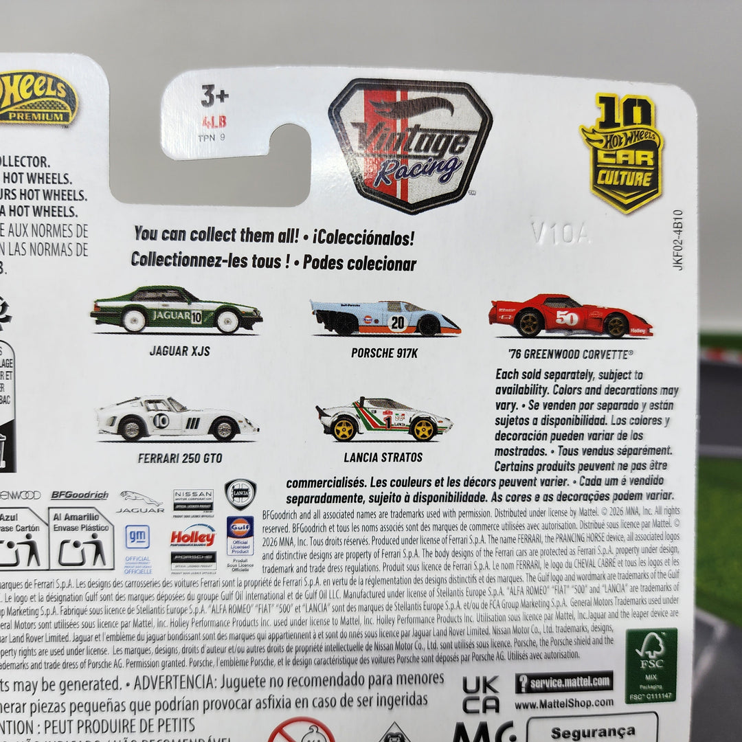 Jaguar XJS #1/5 * 2026 Hot Wheels Car Culture VINTAGE RACING Case