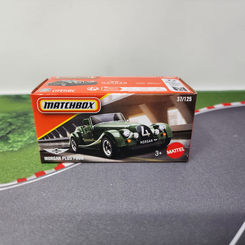 マッチボックス　レズニー　A-2 ベッドフォード Morgan Plus Four #37 * New! Green * 2026 Matchbox Power Grabs Case