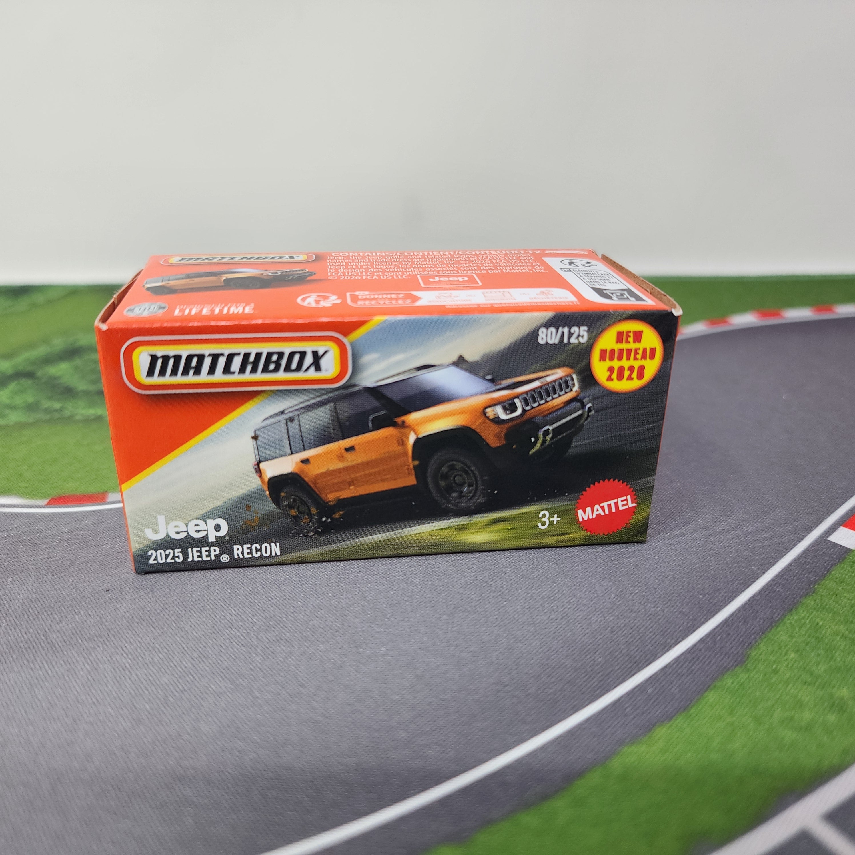 2025 Jeep Recon #80 * Orange * 2026 Matchbox Power Grabs Case H ...