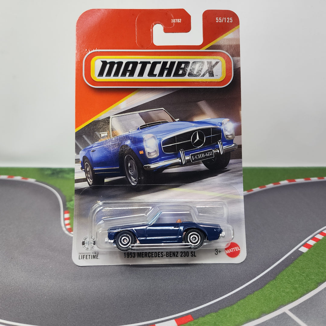 1963 Mercedes-Benz 230 SL #55 * Blue * 2026 Matchbox Basic Case F